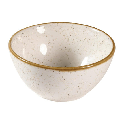 Snack Bowl Stonecast Barley White with Contrasting Rim | Churchill | 397ml