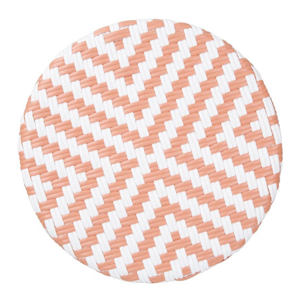 PE Rattan Bar Stools Coral | Bolero Parisian Style (2 Pack) 3