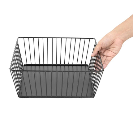 Square Wire Food Display Tray Black 280x280x100mm | Olympia 3