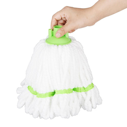 Microfiber Mop Head Green Stripe 150g | Jantex 3