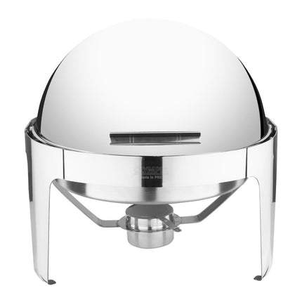 Round Rolltop Chafing Dish 18/8 Stainless Steel 53x50x35cm | Olympia Paris