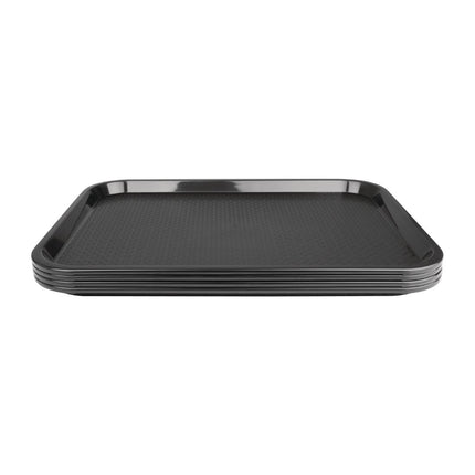 Polypropylene Serving Tray with Anti-Slip Texture | Olympia Kristallon | 305x415mm | Black 3