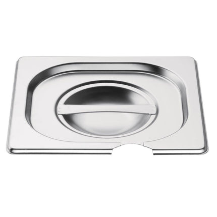 Stainless Steel Lid with Spoon Slot GN 1/6 | Vogue 2