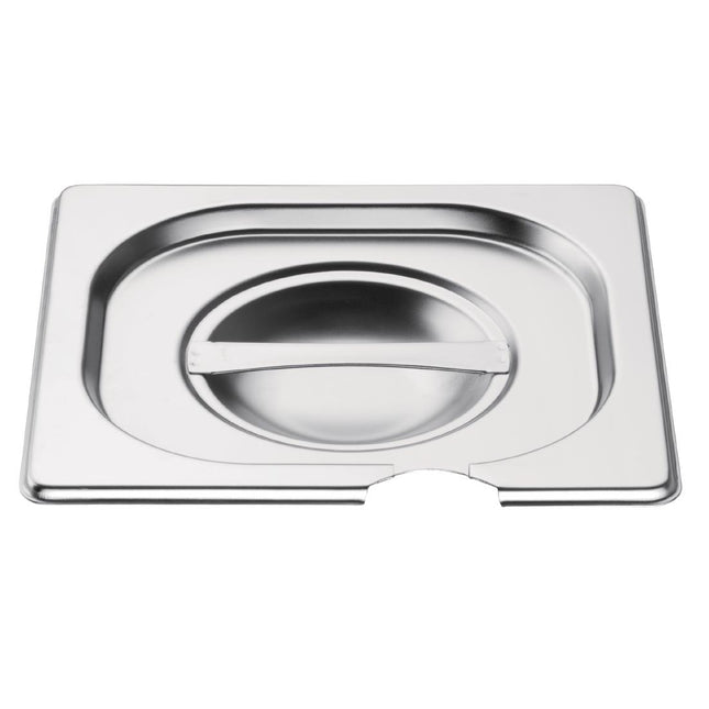Stainless Steel Lid with Spoon Slot GN 1/6 | Vogue 2