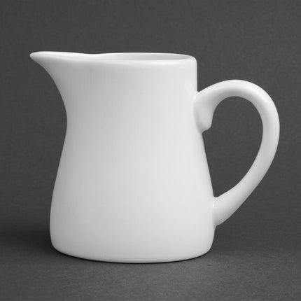 Whiteware Milk Jug with Handle 170ml | Olympia