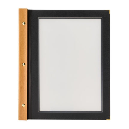 Wooden Menu Holder A4 Black | Securit 2