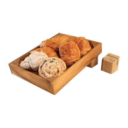 Wooden Menu Holder | Olympia | Acacia Wood 6