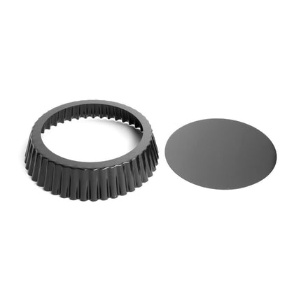 Deep Fluted Non-Stick Quiche Pan 25cm with Removable Base | Vogue