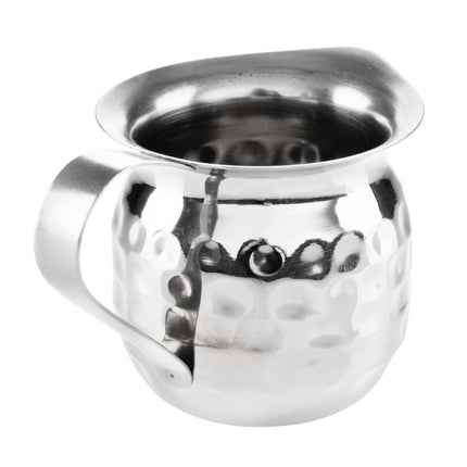 Mini Hammered Stainless Steel Milk Jug 78ml | Olympia | Pack of 6 4