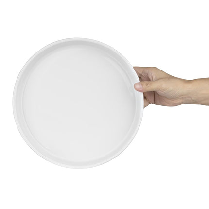 Porcelain Whiteware Bowl with Flat Walls 270mm | Olympia 5