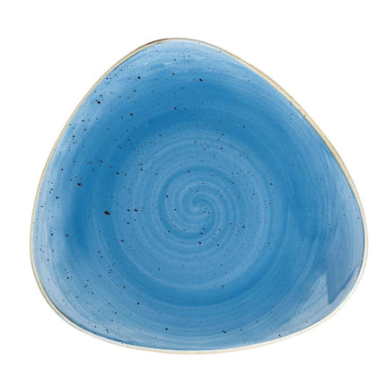 Triangle Plate Cornflower Blue | Churchill Stonecast | 22.9cm