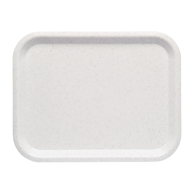 Speckled White ABS Serving Tray 36x28cm | Roltex Nordic