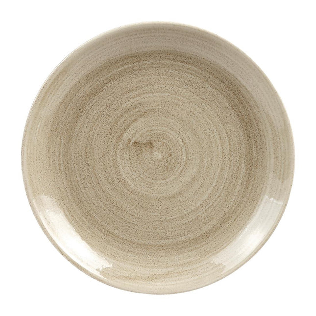 Stonecast Patina Antique Taupe Coupe Evolve Plate 21.7cm | Churchill