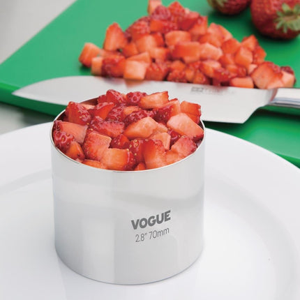 Round Stainless Steel Mousse Ring 6 x 7 cm | Vogue 2
