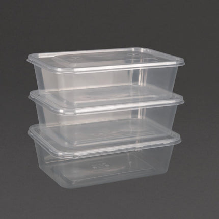 Recyclable Microwaveable Plastic Containers 65cl with Lids | Fiesta | 250 Pieces 5