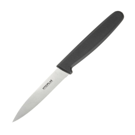 Paring Knife 8.5cm Black Handle | Hygiplas