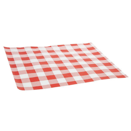 Red Gingham Greaseproof Paper 25x25cm | 200 Sheets 4