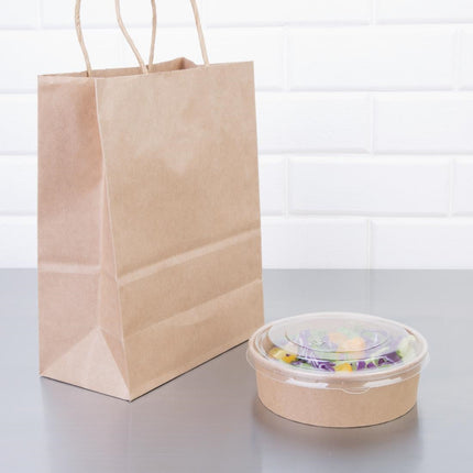 Compostable Round Kraft Salad Bowl 500ml | Fiesta 5