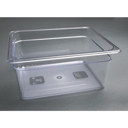 Polycarbonate 1/2 Gastronorm Container 150mm | Vogue | Clear 6