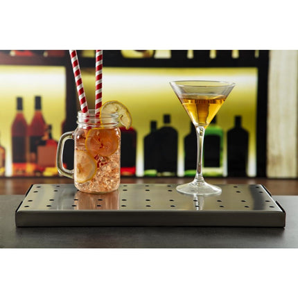 Stainless Steel Drip Tray with Removable Grid 40x20 cm | Olympia 2