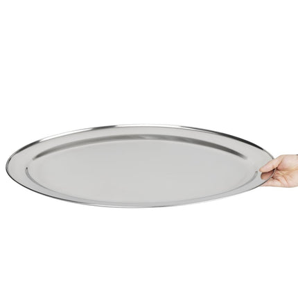 Oval Stainless Steel Serving Platter 66cm | Olympia 4