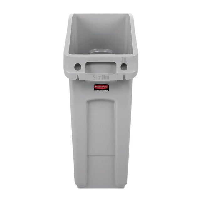 Slim Jim Waste Bin 49L | Rubbermaid | Grey 2