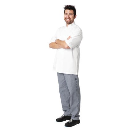 Montreal Cool Vent Unisex Chef Jacket with Superior Ventilation | Chef Works | White L 9
