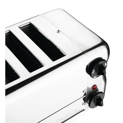 6-Slot Chrome Toaster with Timer | Rowlett Esprit | Includes 2 Spare Elements & 2 Toast Holders 5