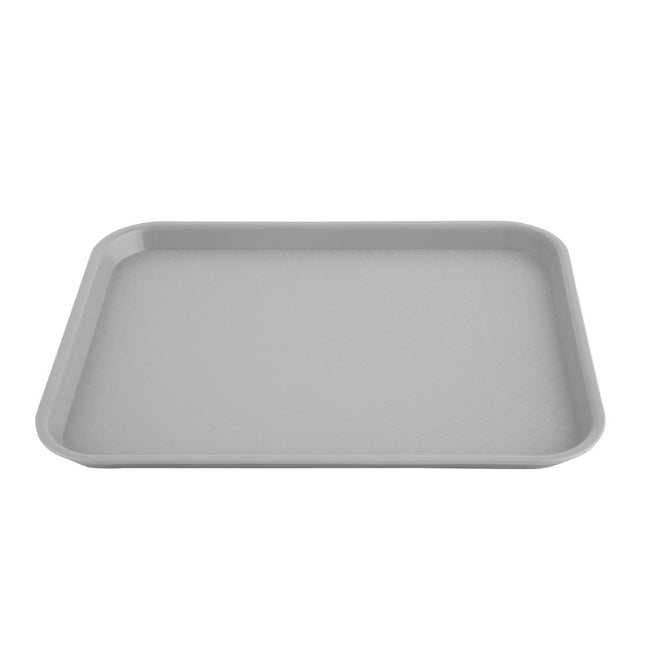Olympia Kristallon Grey Polypropylene Tray 34.5x26.5cm 2
