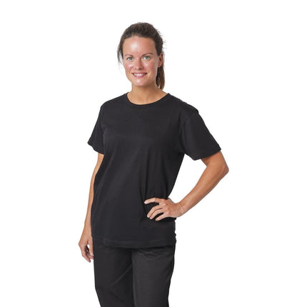 Unisex Black T-Shirt M | 100% Cotton with Double Rib Collar 6