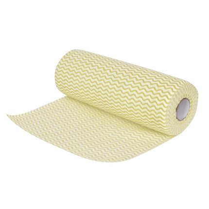 Non-Woven Cleaning Cloths Yellow | Jantex | 100 Pieces | 25x33 cm
