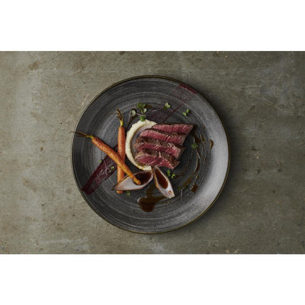 Coupe Plate Black Raw Evolve Stonecast | Churchill | 220mm 2