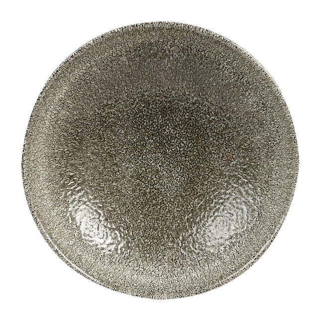 Raku Quartz Black Evolve Coupe Plate 16.5cm | Churchill