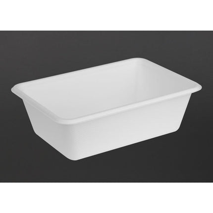 Compostable Bagasse Food Container Bases 800ml | Fiesta 3