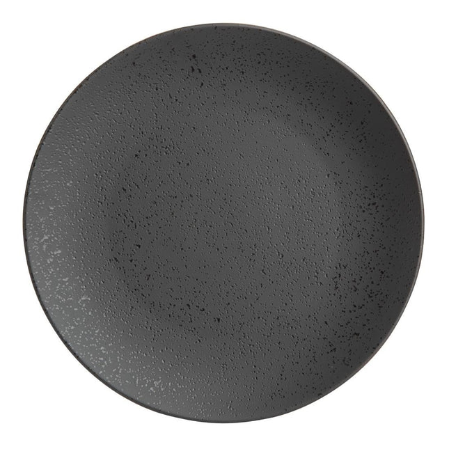 Black Round Plates 20.3cm | Olympia Fusion