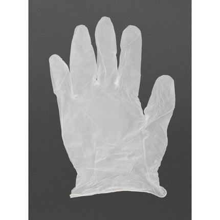 Transparent Powder-Free Vinyl Gloves XL (100 Pieces) | Hygiplas