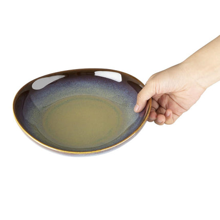 Wide Bowls Aubergine Reactive Glaze 205mm | Olympia Birch 4