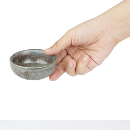 Blue Triangular Dipping Bowls 78mm | Olympia Ember Collection 3