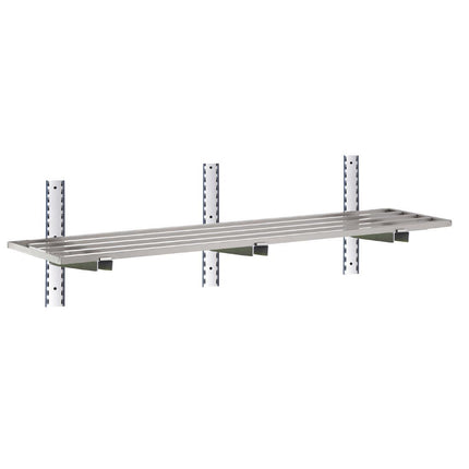 Stainless Steel Wall Shelf Without Brackets 100x40cm | Gastro M | AISI 430 2