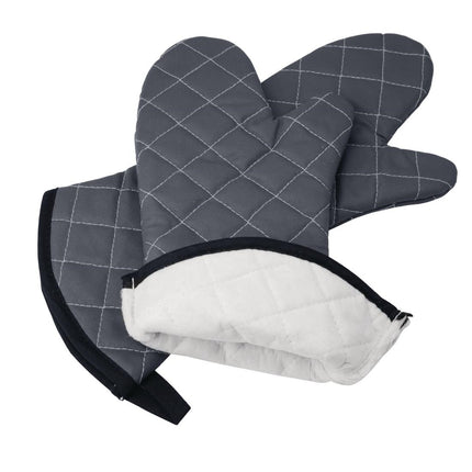 Flame-Resistant Charcoal Oven Mitt 17" | Vogue 5