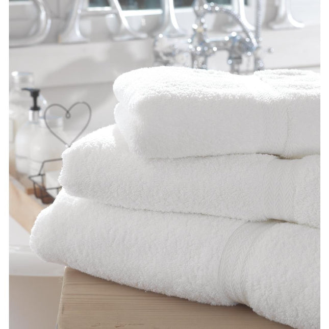 Cotton Bath Towel White 70x137cm | Mitre Comfort Riviera