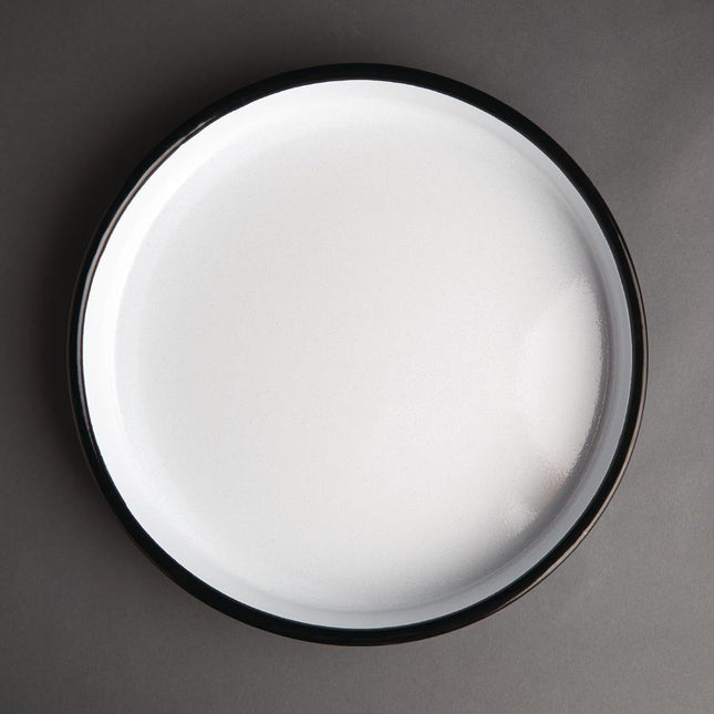 Round Enamel Steel Serving Tray 32cm | Olympia