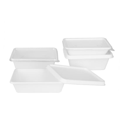 Compostable Sugarcane Food Containers 500ml | Fiesta 4