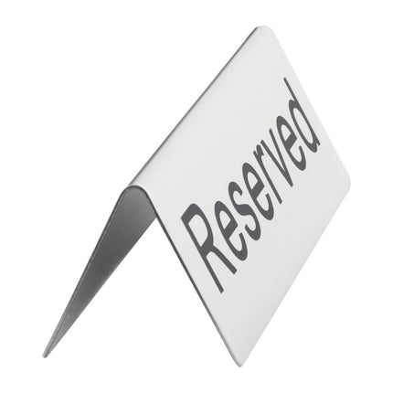 Stainless Steel Reserved Table Signs | Olympia | 10 Pieces 4