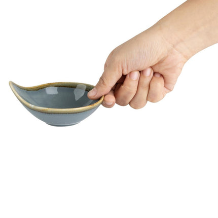 Kiln Natural Porcelain Dip Bowls Blue 70ml | Olympia | 12 pcs 3