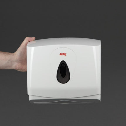 Multi-Fold Paper Towel Dispenser | Jantex | White 3