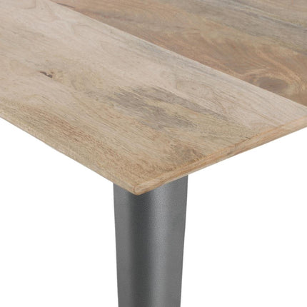 Bolero Bistro Dining Table with Mango Wood Top and Dark Grey Legs 1450mm 3