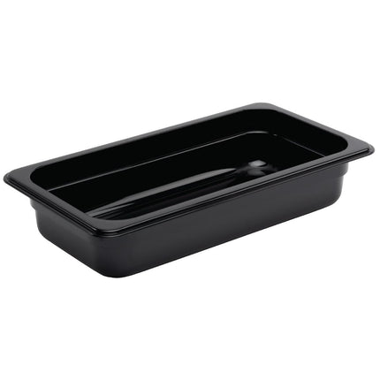 Polycarbonate Black Container GN 1/3 65mm | Vogue