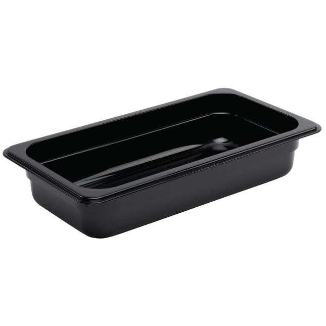 Polycarbonate Black Container GN 1/3 65mm | Vogue