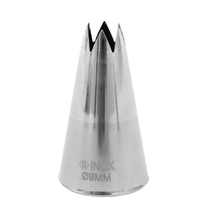 Stainless Steel Star Tip Piping Nozzle 9mm | Schneider 2
